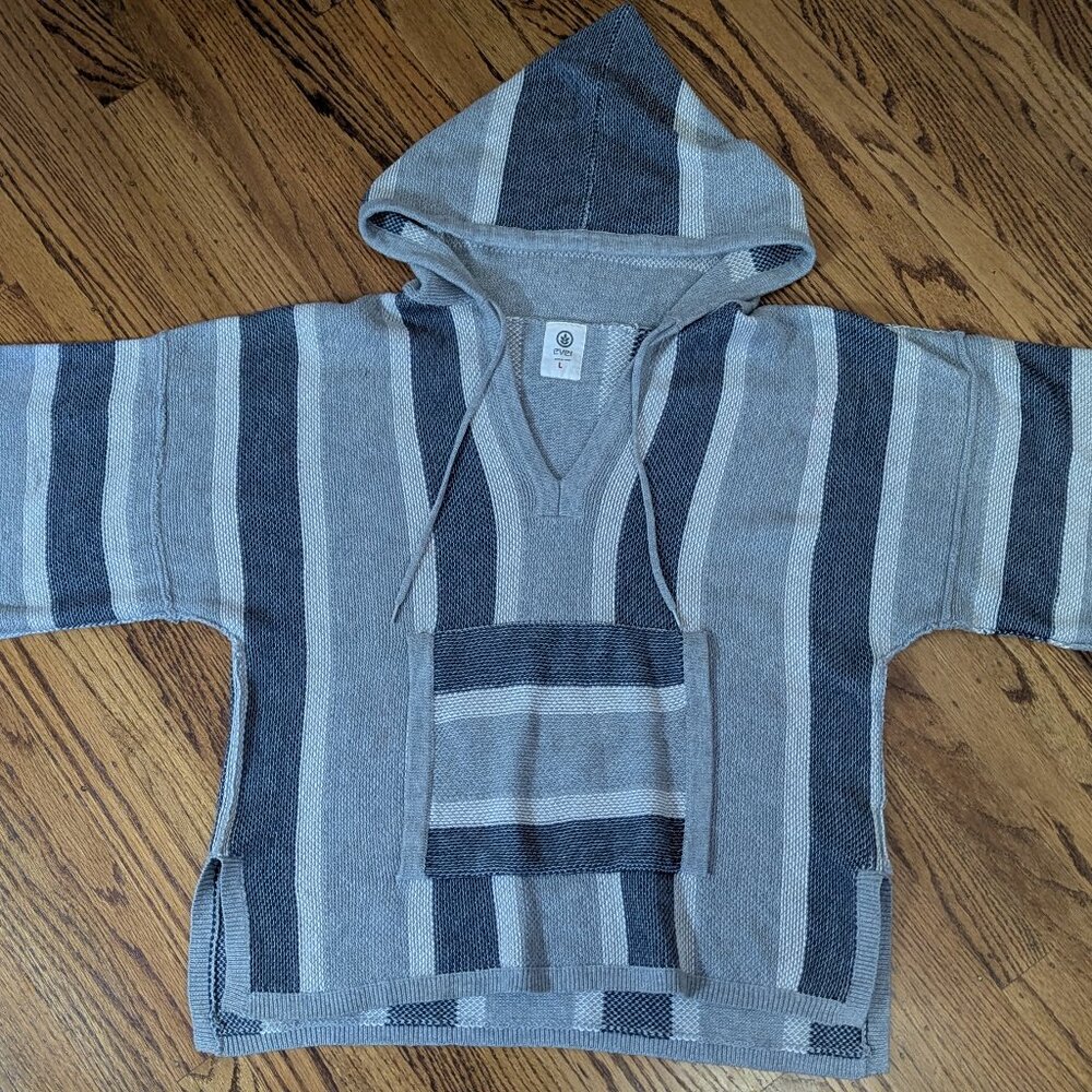 Ever Baja Hoodie/Drug Rug Women's L Oversized Loose Fit